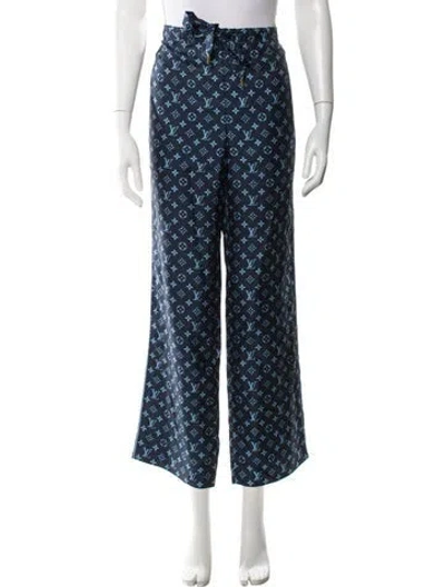 Pre-owned Louis Vuitton 2022 Silk Pajamas In Blue