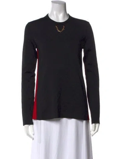 Pre-owned Louis Vuitton 2022 Silk Sweater In Black