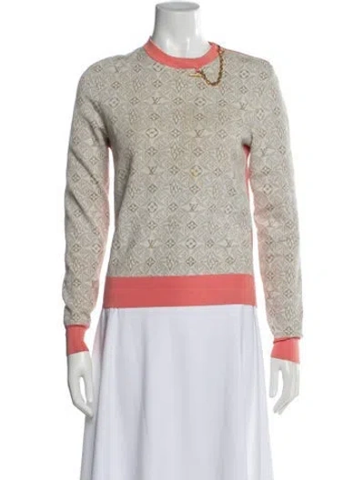 Pre-owned Louis Vuitton 2022 Silk Sweater In Blue