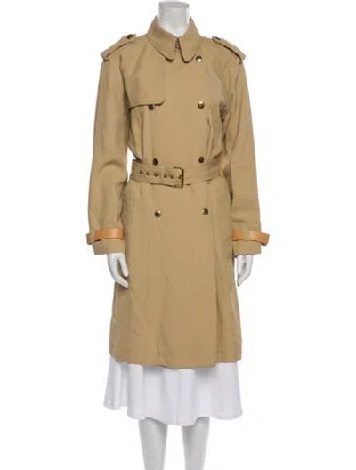 Pre-owned Louis Vuitton 2022 Silk Trench Coat In Neutral