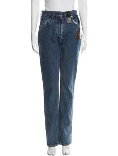 Pre-owned Louis Vuitton 2022 Straight Leg Jeans In Blue