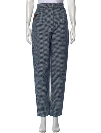 Pre-owned Louis Vuitton 2022 Straight Leg Pants In Blue