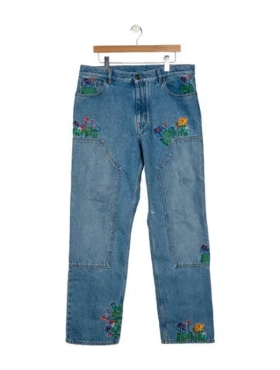 Pre-owned Louis Vuitton 2022 Straight-leg Jeans In Blue