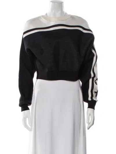 Pre-owned Louis Vuitton 2022 Striped Sweater In White