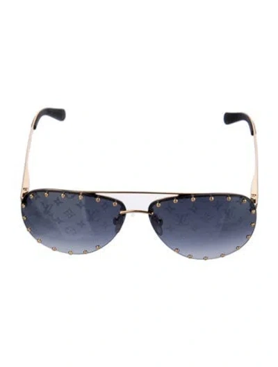 Pre-owned Louis Vuitton 2022 The Party Sunglasses In Blue/gold