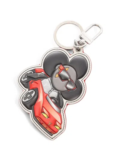 Pre-owned Louis Vuitton 2022 Vivienne Monogram Eclipse Key Ring In Black