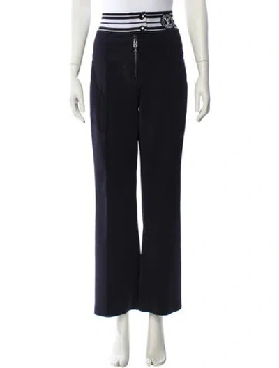 Pre-owned Louis Vuitton 2022 Wide Leg Pants In Black