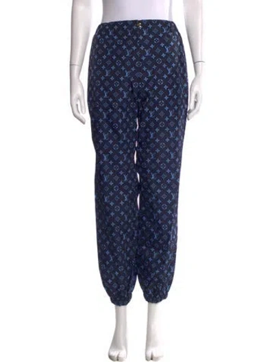 Pre-owned Louis Vuitton 2022 Wide Leg Pants W/ Tags In Blue