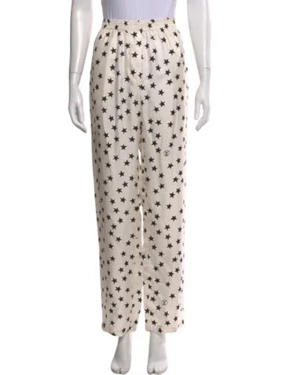 Pre-owned Louis Vuitton 2022 Wide Leg Pants In White