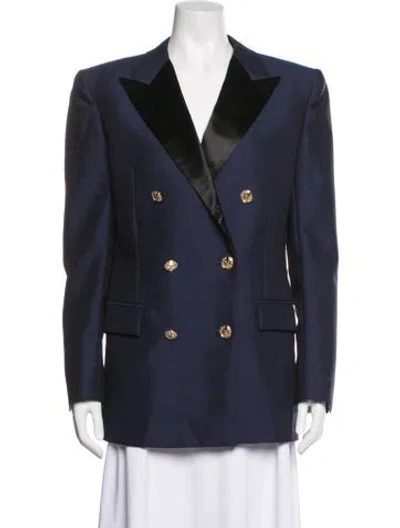 Pre-owned Louis Vuitton 2022 Wool Blazer In Blue
