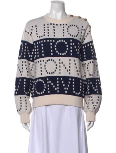 Pre-owned Louis Vuitton 2022 Wool Sweater In Neutral