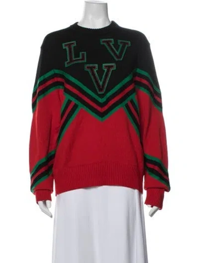 Pre-owned Louis Vuitton 2022 Wool Sweater W/ Tags In Red