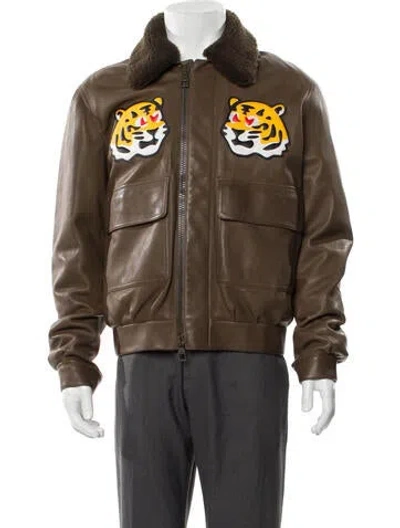 Pre-owned Louis Vuitton 2022 X Nigo Varsity Jacket In Brown