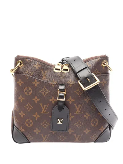 Pre-owned Louis Vuitton 2022-2026 Monogram Odeon Pm Crossbody Bag In Brown