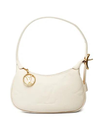 Pre-owned Louis Vuitton 2023-2025 Mini Moon Monogram Empreinte Leather Tote Bag In Neutral