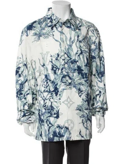 Pre-owned Louis Vuitton 2023 Aquagarden Monogram Windbreaker In Multi