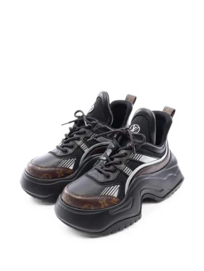 Pre-owned Louis Vuitton 2023 Archlight 2.0 Line Monogram Sneakers In Black