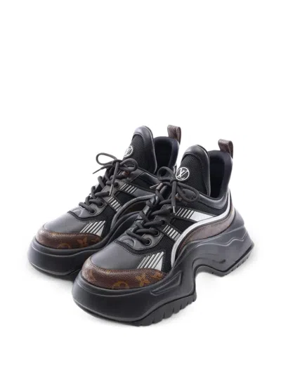 Pre-owned Louis Vuitton 2023 Archlight 2.0 Line Monogram Sneakers In Black