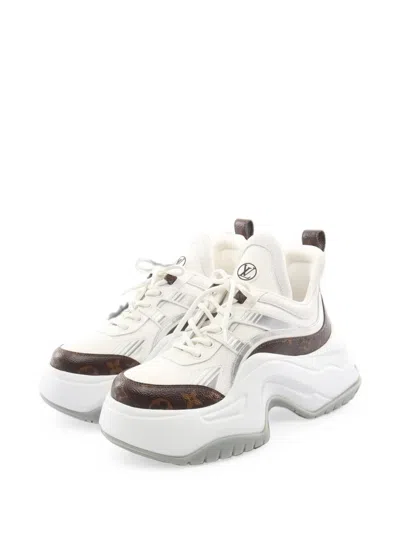 Pre-owned Louis Vuitton 2023 Arclight 2.0 Line Monogram Low-top Sneakers In White