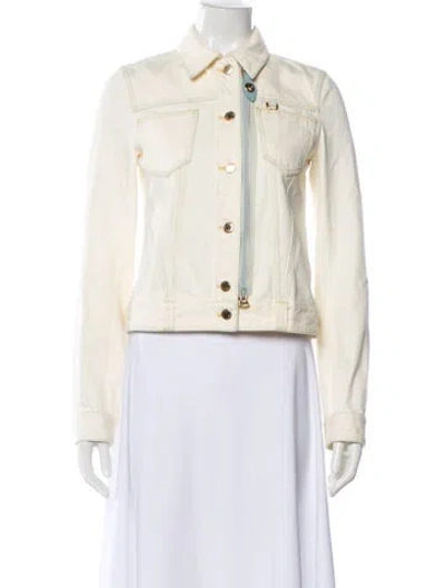 Pre-owned Louis Vuitton 2023 Calfskin Denim Jacket In Neutral