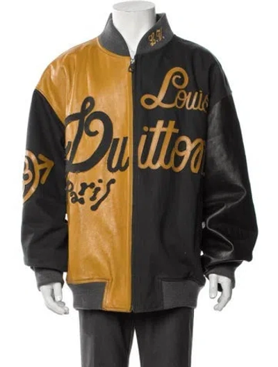 Pre-owned Louis Vuitton 2023 Colorblock Pattern Bomber Jacket In Multi