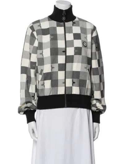 Pre-owned Louis Vuitton 2023 Damier Bomber Jacket In Neutral