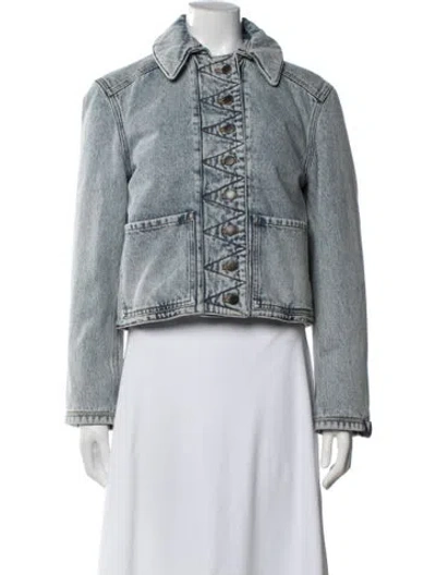 Pre-owned Louis Vuitton 2023 Denim Jacket W/ Tags In Blue