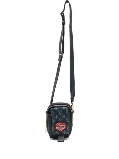 Pre-owned Louis Vuitton 2023 Denim Monogram Pouch Bag