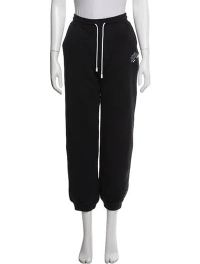 Pre-owned Louis Vuitton 2023 Embroidered Accent Sweatpants In Black