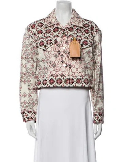 Pre-owned Louis Vuitton 2023 Floral Print Jacket