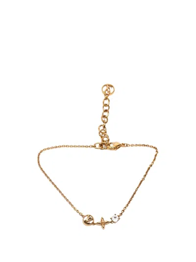 Pre-owned Louis Vuitton 2023 Gold Plated Petit Louis Bracelet Costume Bracelet