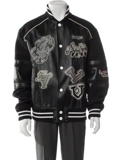 Pre-owned Louis Vuitton 2023 Graphic Print Bomber Jacket In Gray