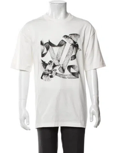 Pre-owned Louis Vuitton 2023 Graphic Print Shirt In White