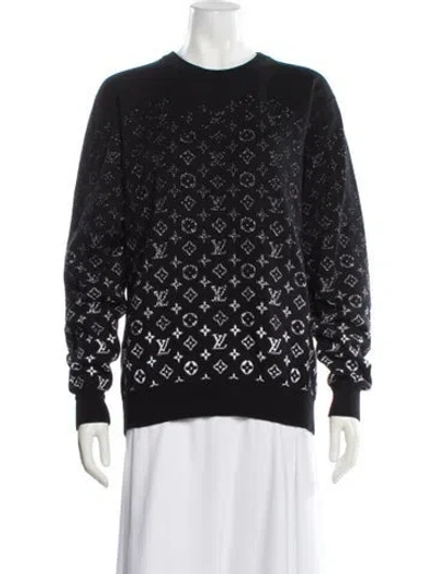 Pre-owned Louis Vuitton 2023 Graphic Print Sweatshirt In Black