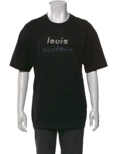 Pre-owned Louis Vuitton 2023 Graphic Print T-shirt In Black