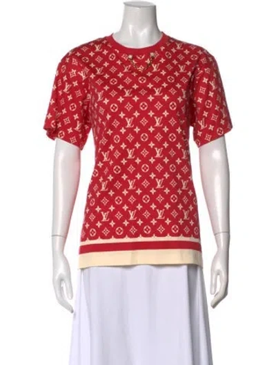Pre-owned Louis Vuitton 2023 Graphic Print T-shirt In Red