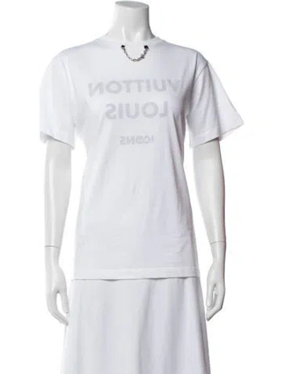 Pre-owned Louis Vuitton 2023 Graphic Print T-shirt W/ Tags In White