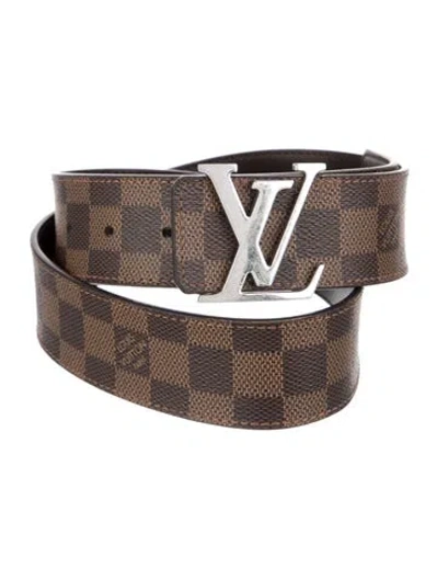 Pre-owned Louis Vuitton 2023 Initiales 40mm Belt Kit In Brown
