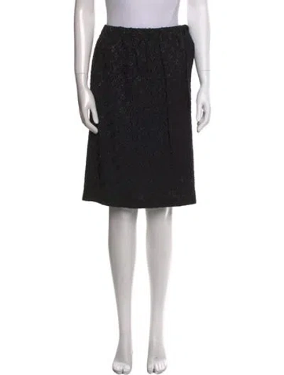 Pre-owned Louis Vuitton 2023 Knee-length Skirt In Black