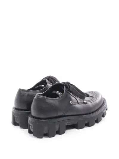 Pre-owned Louis Vuitton 2023 Leather Derby Shoes In Black