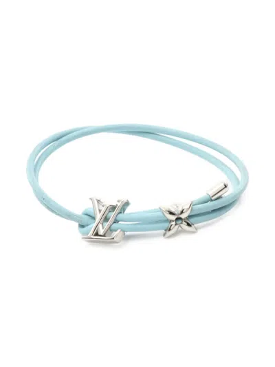 Pre-owned Louis Vuitton 2023 Leather Logo Bracelet