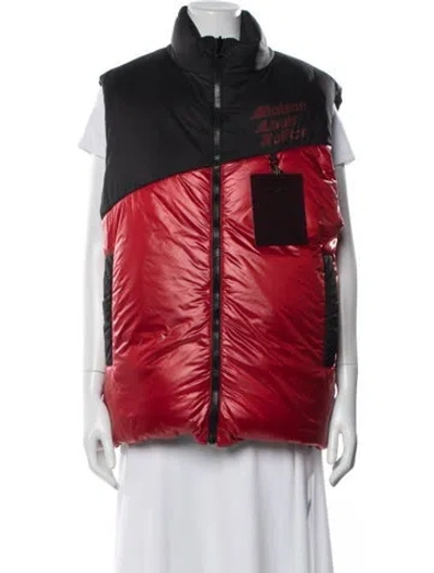 Pre-owned Louis Vuitton 2023 Logo Down Jacket W/ Tags In Red