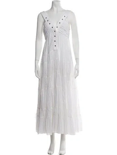 Pre-owned Louis Vuitton 2023 Long Dress In White