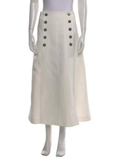 Pre-owned Louis Vuitton 2023 Long Skirt In White