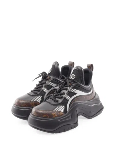 Pre-owned Louis Vuitton 2023 Lv Arclight 2.0 Line Monogram Sneakers In Black