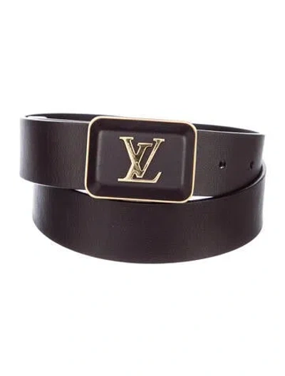 Pre-owned Louis Vuitton 2023 Lv Monogram Belt In Brown