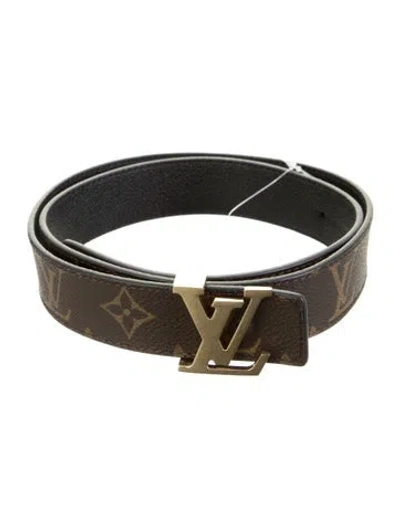 Pre-owned Louis Vuitton 2023 Lv Monogram Belt In Brown