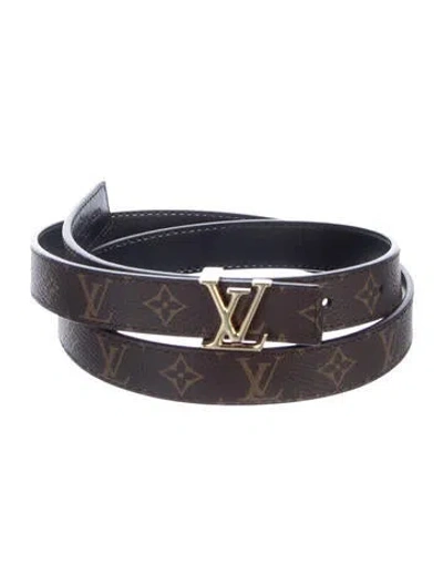 Pre-owned Louis Vuitton 2023 Lv Monogram Belt Kit In Brown