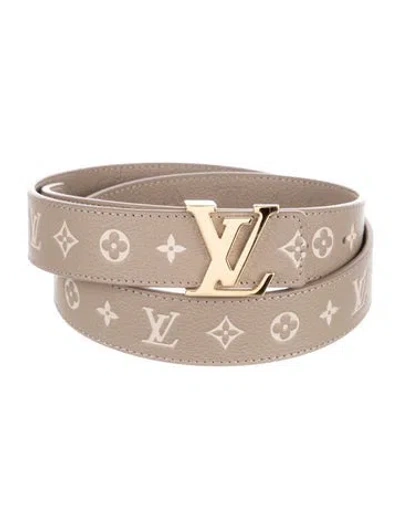 Pre-owned Louis Vuitton 2023 Lv Monogram Belt In Neutral