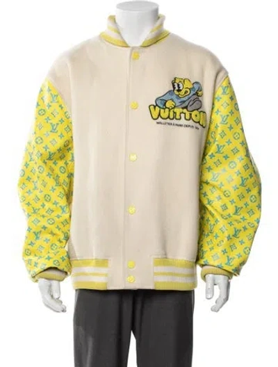 Pre-owned Louis Vuitton 2023 Lv Monogram Bomber Jacket In Neutral